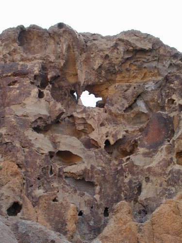 An window in the rock near the hole-in-the-wall