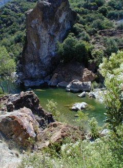 Red Rocks - a pool on the Santa Ynez River 