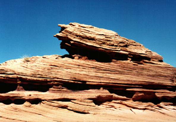 An island in the mouth of Navajo Canyon