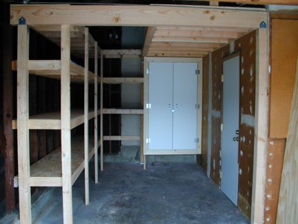 heavy duty built in garage shelving 