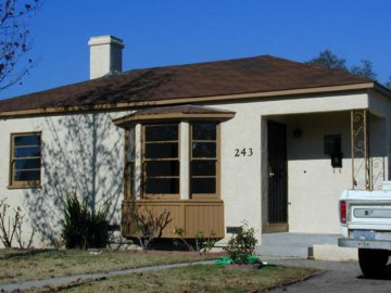 Approach the house from the street up the driveway