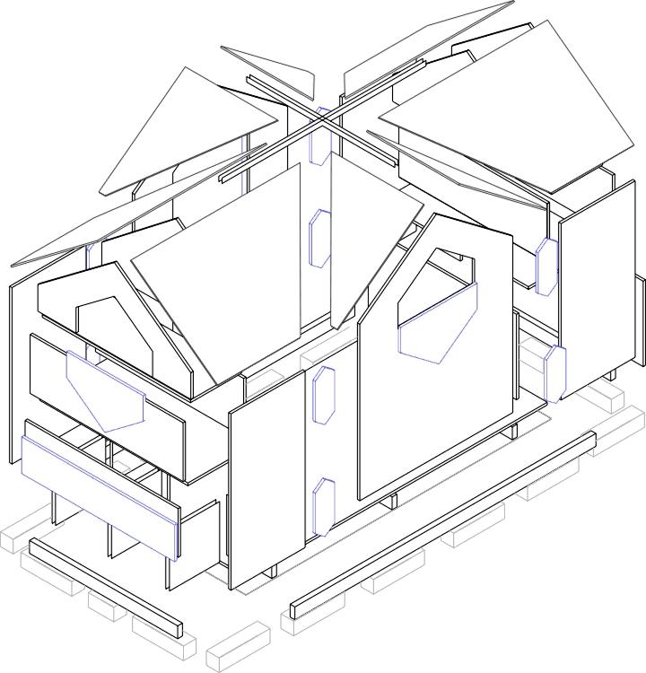 Exploded View of Cathouse