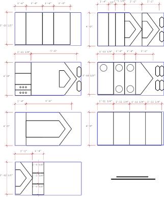 Plywood Cutting Plan for Cathouse Walls, Doors, Cubbyholes and Shelves