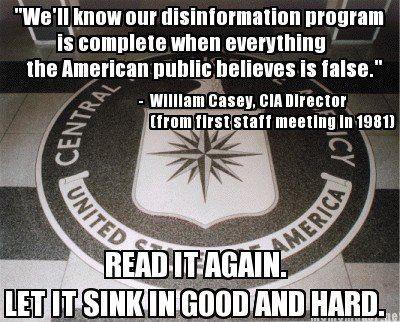 disinformation program nearly complete