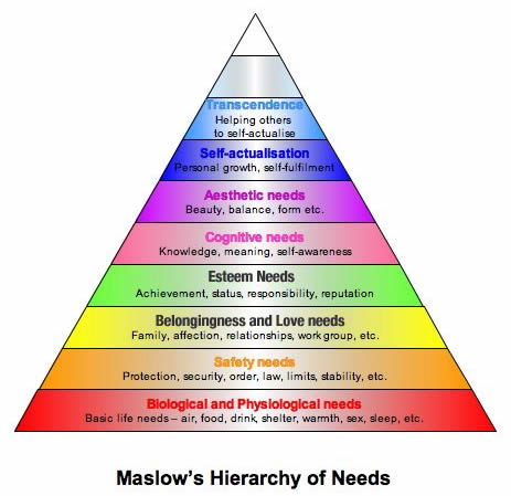 maslows heirarchy