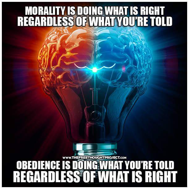 morality versus obedience