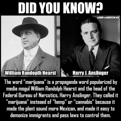 William Randolf Hearst and Harry Jacob Anslinger