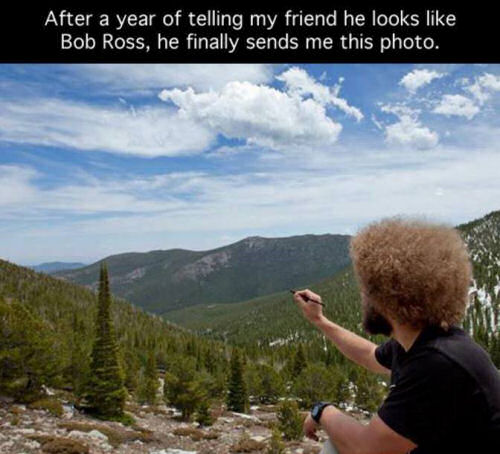 bob ross paints nature