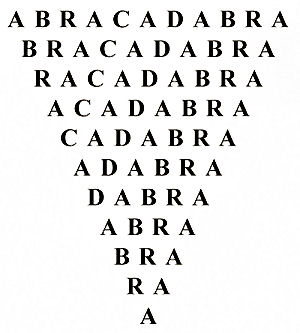 Hebrew: AVRA KEDIBRA = HAPPENED AS SPOKEN