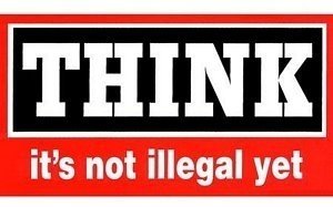 critical thinking: not illegal ... yet !