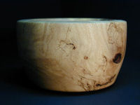 orange heart wood bowl