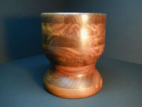 laminated walnut wood bowl